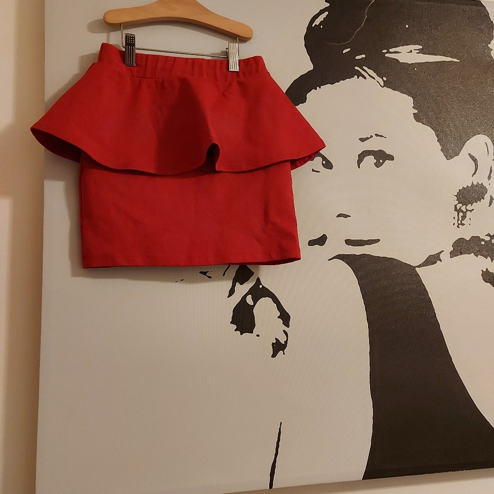 ZARA Trafaluc peplum mini skirt
